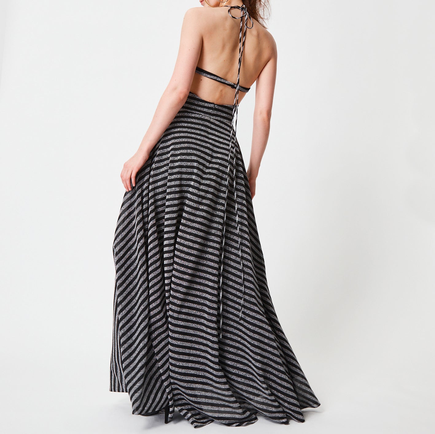 Striped Twist Top Maxi Dress